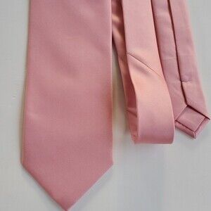 CREAZIONI TUCCI FIRENZE SILK MEN'S TIE PASTEL PINK 3.75 " BY 58" MADE IN ITALY
